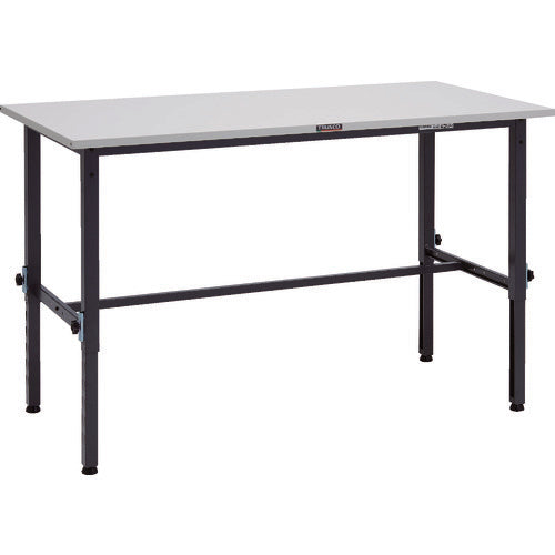 ＴＲＵＳＣＯ　軽荷重作業台高さ調節式（１５０ｋｇ）ＡＥＭ型　９００Ｘ７５０ＸＨ６５０～９５０　ダークグレー色 SAEM-0975 DG