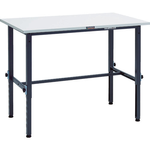 ＴＲＵＳＣＯ　軽荷重作業台高さ調節式（１５０ｋｇ）ＡＥＭ型　１２００Ｘ７５０ＸＨ６５０～９５０　基本タイプ　ダークグレー色 SAEM-1200 DG